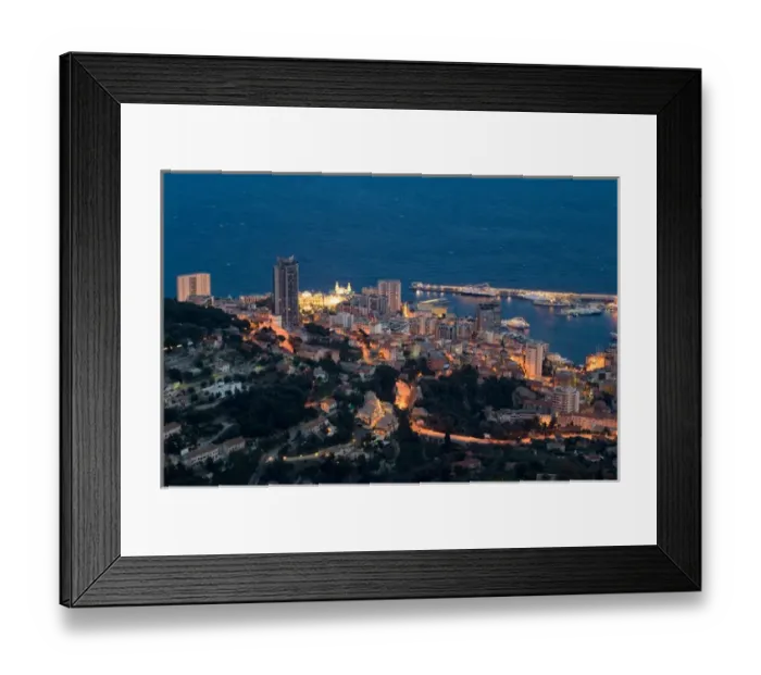 Framed Print : Principaute de Monaco, Cote d Azur, Montecarlo