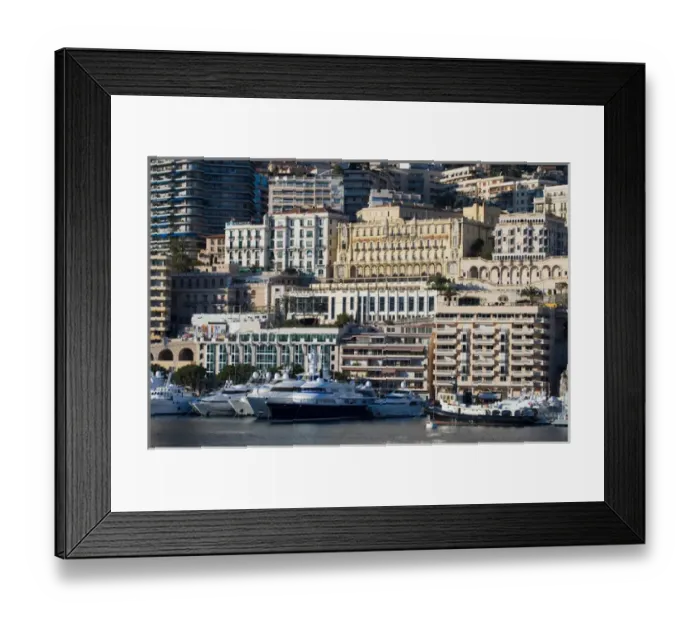 Framed Print : PrincipautaoUa de Monaco, Cote d Azur, Montecarlo
