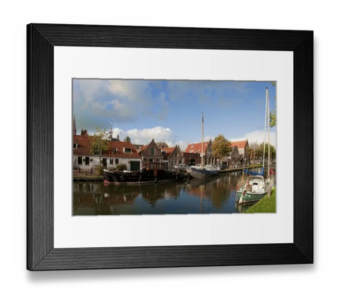Framed Print : Scenic in quiet small town of Edam Holland outside of Amsterdam with great small peaceful feel Framed Print : Scenic in quiet small town of Edam Holland outside of Amsterdam with great small peaceful feel