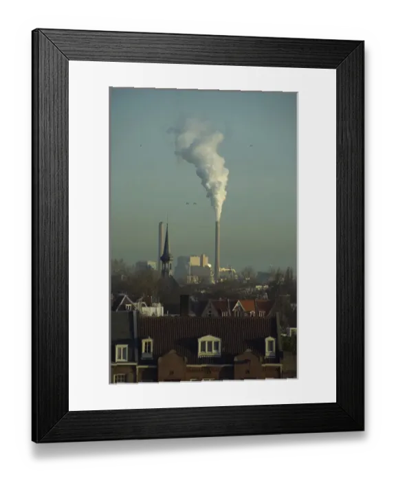 Framed Print : Europe, The Netherlands (aka Holland), Amsterdam. Power plant Framed Print : Europe, The Netherlands (aka Holland), Amsterdam. Power plant