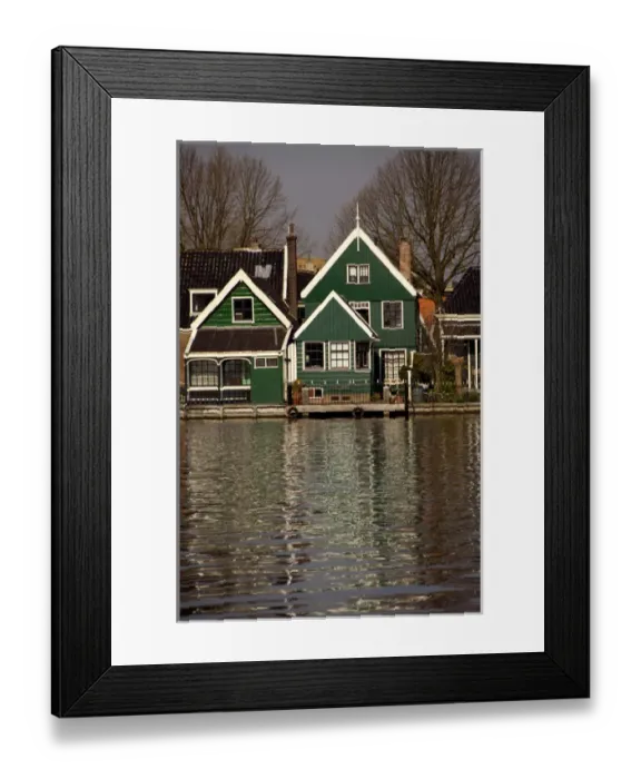 Framed Print : Netherlands (aka Holland), Zaandam. Zaanse Schans, historic open air museum, tradidional Framed Print : Netherlands (aka Holland), Zaandam. Zaanse Schans, historic open air museum, tradidional