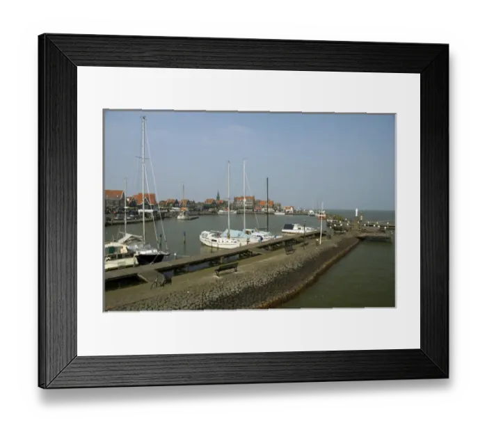 Framed Print : Europe, The Netherlands (aka Holland), Volendam. Popular picturesque fishing village