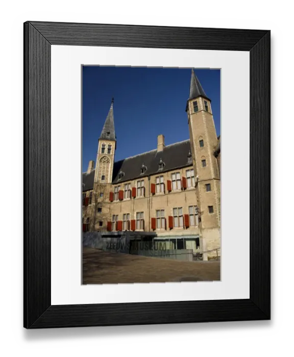 Framed Print : Netherlands (aka Holland), Zeeland, Middelburg. Middelburg Abbey dates back to 1100