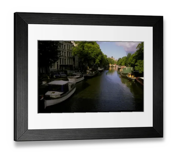 Framed Print : Europe, Netherlands, Amsterdam. Canal Framed Print : Europe, Netherlands, Amsterdam. Canal
