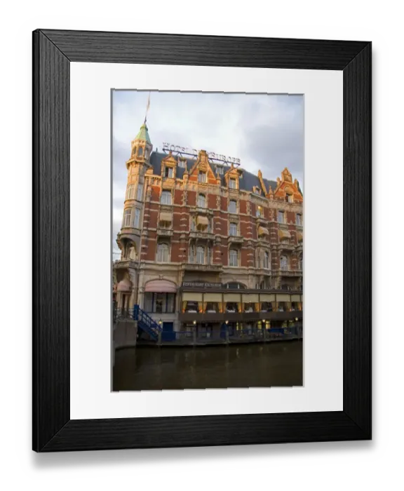 Framed Print : Hotel de L Europe along the Amstel River in Amsterdam, Netherlands Framed Print : Hotel de L Europe along the Amstel River in Amsterdam, Netherlands