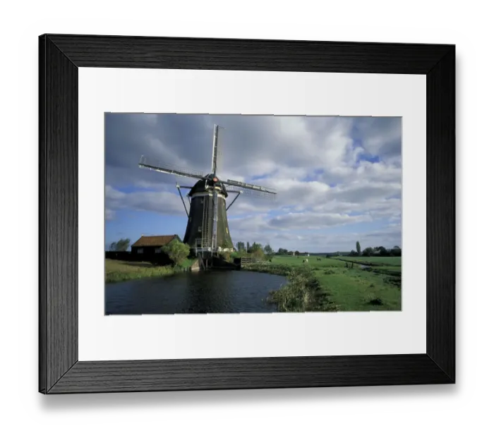 Framed Print : Europe, Netherlands Windmill Framed Print : Europe, Netherlands Windmill