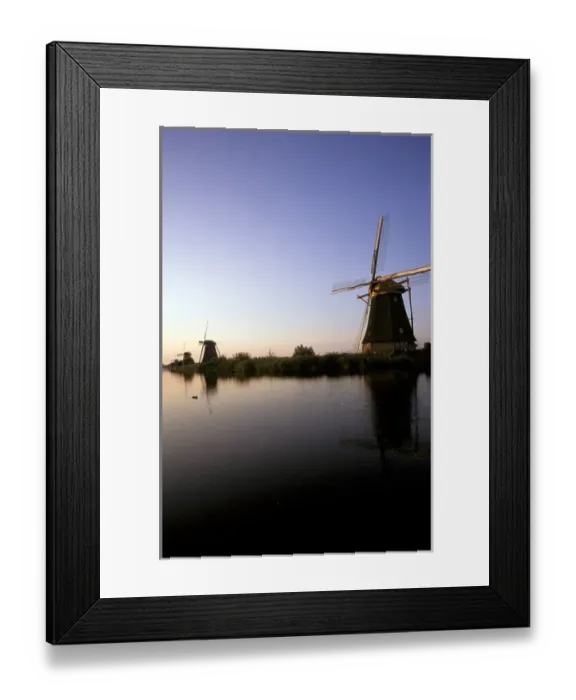 Framed Print : Europe, Netherlands, Kinderdijk. Windmills Framed Print : Europe, Netherlands, Kinderdijk. Windmills