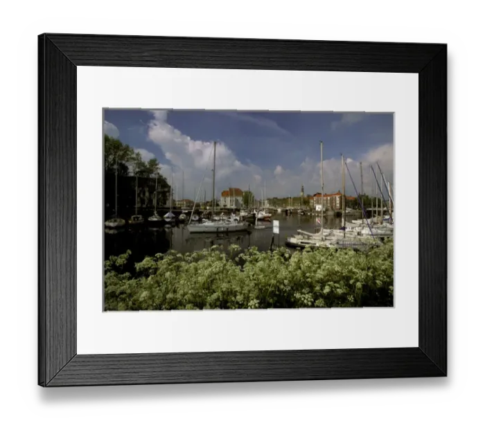 Framed Print : Europe, Netherlands, Middleburg. Inner harbor Framed Print : Europe, Netherlands, Middleburg. Inner harbor