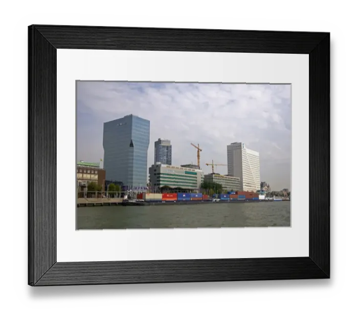 Framed Print : The Port of Rotterdam, Netherlands