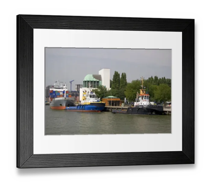 Framed Print : Tug boats at the Port of Rotterdam, Netherlands Framed Print : Tug boats at the Port of Rotterdam, Netherlands