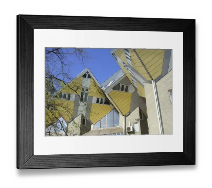 Framed Print : Europe, Netherlands, South Holland, Rotterdam, Kubuswoningen, or cube houses, Kubus Huis Framed Print : Europe, Netherlands, South Holland, Rotterdam, Kubuswoningen, or cube houses, Kubus Huis
