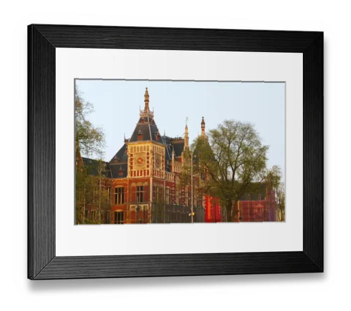 Framed Print : Central Station, Amsterdam, Netherlands Framed Print : Central Station, Amsterdam, Netherlands