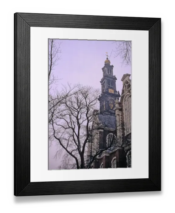 Framed Print : Europe, The Netherlands, Amsterdam. Amsterdam city scene in winter snow Framed Print : Europe, The Netherlands, Amsterdam. Amsterdam city scene in winter snow