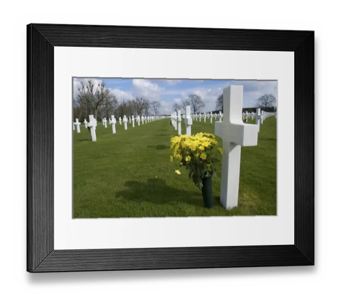 Framed Print : Europe, Netherlands, Limburg, Mstricht, Netherlands American Cemetery at Margraten Framed Print : Europe, Netherlands, Limburg, Mstricht, Netherlands American Cemetery at Margraten