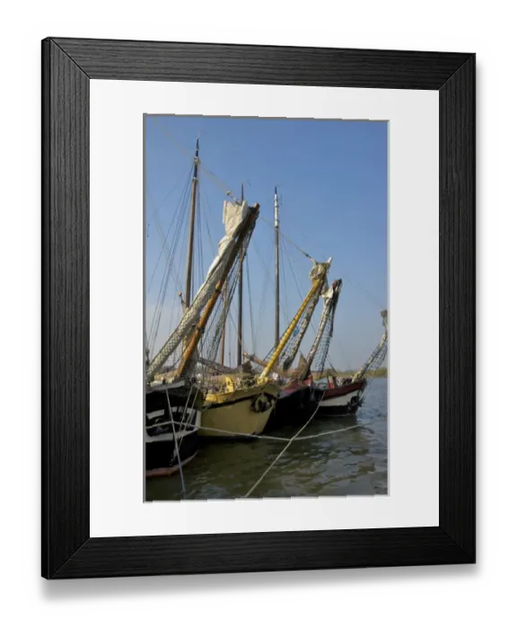 Framed Print : Europe, Netherlands, Overijssel, Kampen, old herring fishing fleet Framed Print : Europe, Netherlands, Overijssel, Kampen, old herring fishing fleet