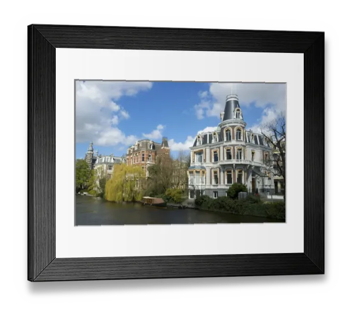 Framed Print : Europe, Netherlands, North Holland, AmsterdamQueen Anne, Victorian houses near Rjiksmusem Framed Print : Europe, Netherlands, North Holland, AmsterdamQueen Anne, Victorian houses near Rjiksmusem
