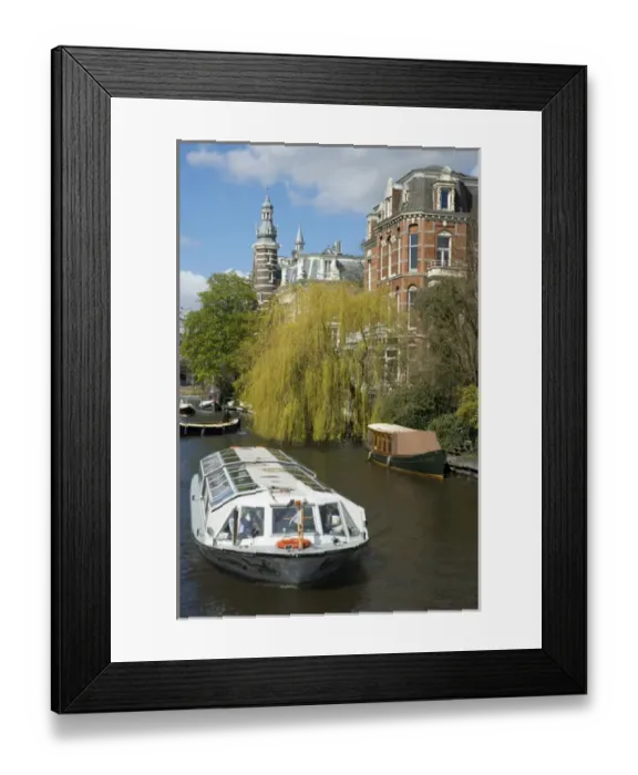 Framed Print : Europe, Netherlands, North Holland, AmsterdamQueen Anne, Victorian houses near Rjiksmusem
