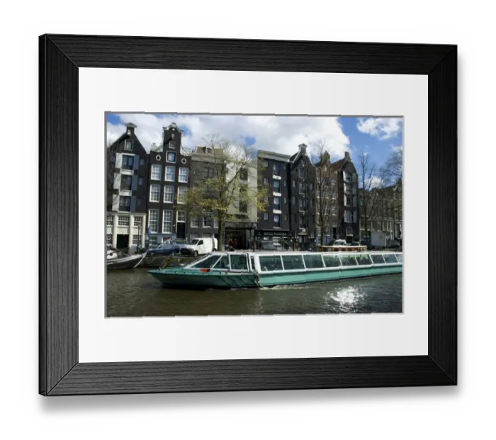 Framed Print : Europe, Netherlands, South Holland, Amsterdam, Prinsengracht, Hotel Pulitzer