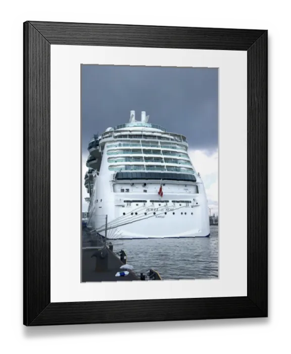 Framed Print : Europe, Netherlands, North Holland, Amsterdam, Jewel of the Seas cruise ship docked Framed Print : Europe, Netherlands, North Holland, Amsterdam, Jewel of the Seas cruise ship docked