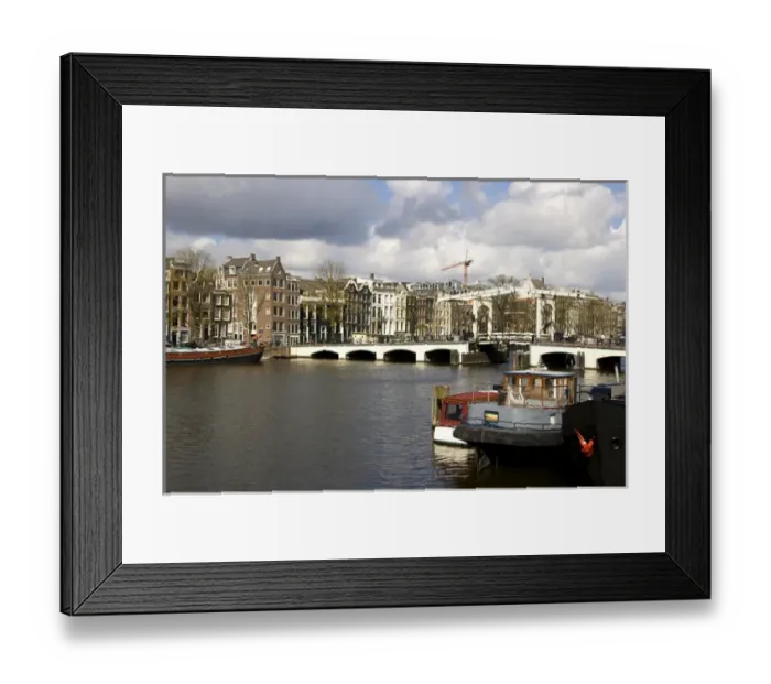 Framed Print : Europe, Netherlands, South Holland, Amsterdam, River Amstel, Magere Bridge Framed Print : Europe, Netherlands, South Holland, Amsterdam, River Amstel, Magere Bridge