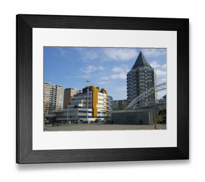 Framed Print : Europe, Netherlands, South Holland, Rotterdam, Central Library, built by the architectural Framed Print : Europe, Netherlands, South Holland, Rotterdam, Central Library, built by the architectural