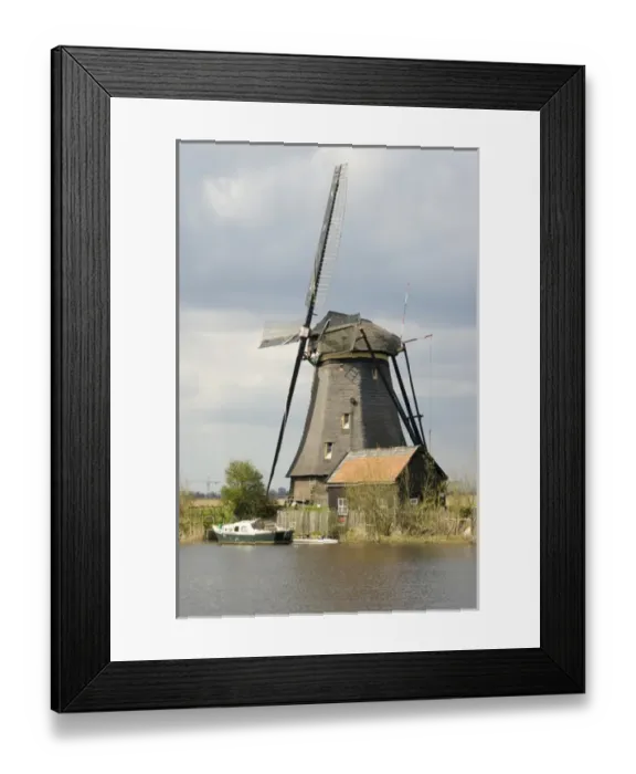 Framed Print : Europe, Netherlands, South Holland, Kinderdijk, Windmill Framed Print : Europe, Netherlands, South Holland, Kinderdijk, Windmill