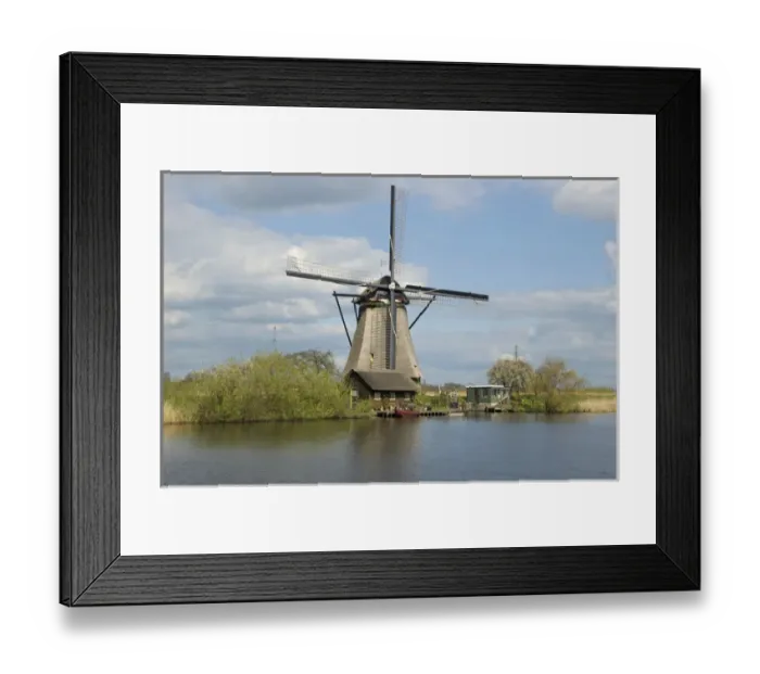Framed Print : Europe, Netherlands, South Holland, Kinderdijk, Windmill Framed Print : Europe, Netherlands, South Holland, Kinderdijk, Windmill
