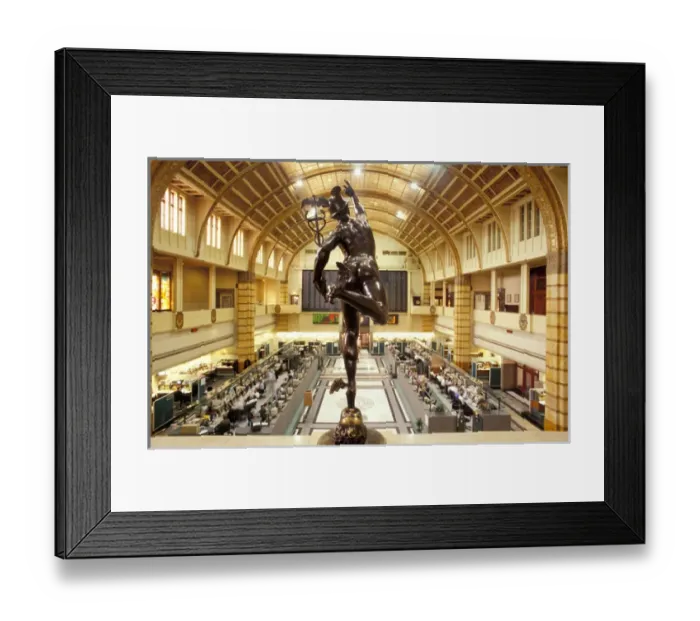 Framed Print : Europe, Holland, Amsterdam. Stock exchange