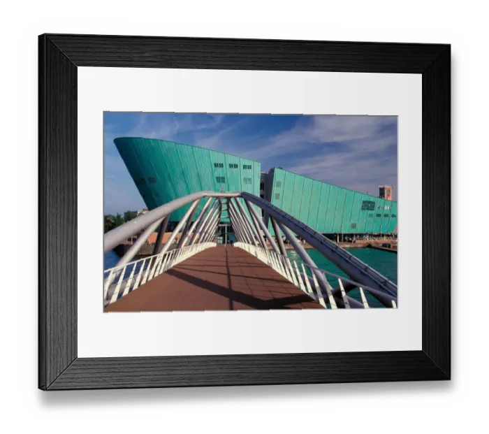 Framed Print : Holland, Amsterdam, New Metropolis Science and Technology Centre, designed by Renzo Piano Framed Print : Holland, Amsterdam, New Metropolis Science and Technology Centre, designed by Renzo Piano