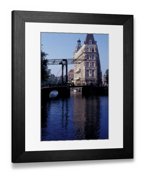 Framed Print : Europe, Holland / The Netherlands, Amsterdam, city shot over canal Framed Print : Europe, Holland / The Netherlands, Amsterdam, city shot over canal