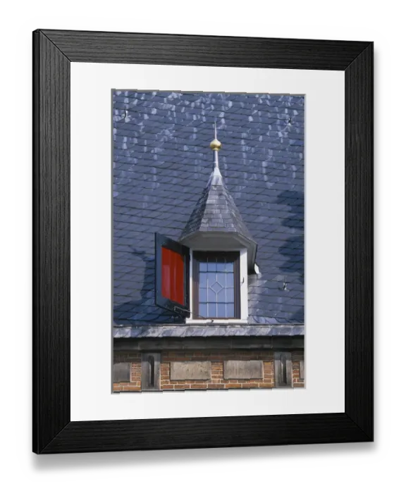 Framed Print : The Netherlands, Gelderland, Nijmegen (oldest city), exterior building detail Framed Print : The Netherlands, Gelderland, Nijmegen (oldest city), exterior building detail