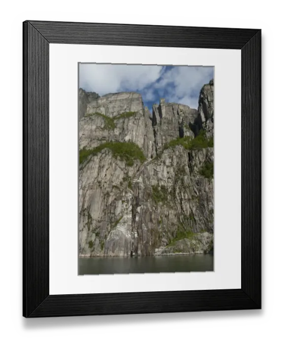 Framed Print : Norway, Stavanger, Lysefjord (aka Lyse Fjord). Pulpit Rock
