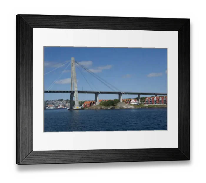 Framed Print : Norway, Stavanger. Bridge from Stavanger to outter island Framed Print : Norway, Stavanger. Bridge from Stavanger to outter island
