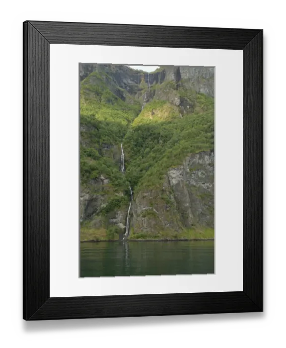Framed Print : Norway, Sogne Fjord (aka Sognefjord), the longest fjord in the world. Views sailing Framed Print : Norway, Sogne Fjord (aka Sognefjord), the longest fjord in the world. Views sailing