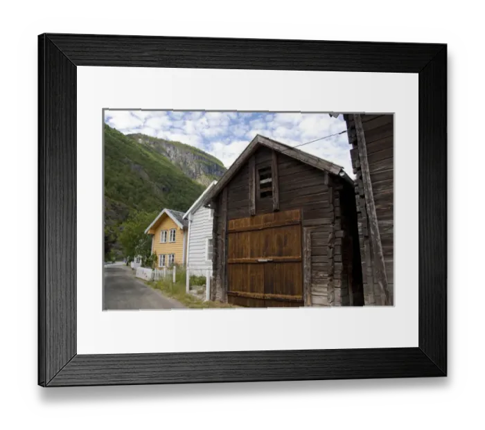 Framed Print : Norway, Laerdal. Gamle Laerdalsoyri (Old Village Center) historic perservation district Framed Print : Norway, Laerdal. Gamle Laerdalsoyri (Old Village Center) historic perservation district