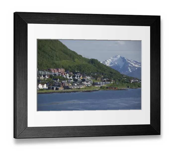 Framed Print : Norway, Tromso. Gateway to the Arctic located above the Arctic Circle