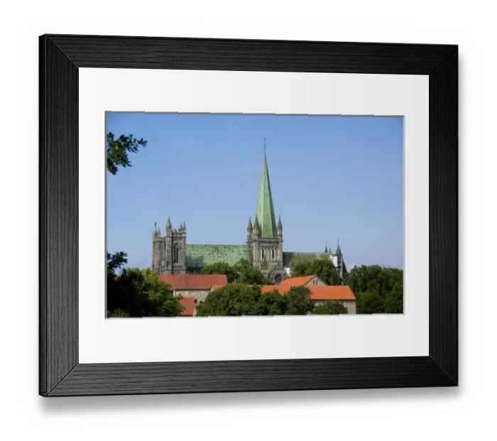 Framed Print : Norway, Trondheimsforden, Trondheim. Norways second oldest city, historic church Framed Print : Norway, Trondheimsforden, Trondheim. Norways second oldest city, historic church