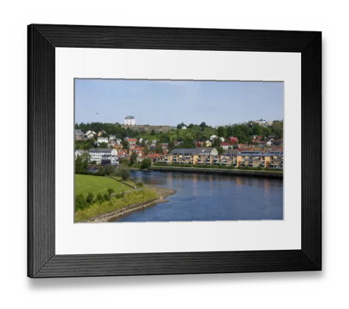 Framed Print : Norway, Trondheim. Norways second oldest city, founded in 997 A. D. City overviews Framed Print : Norway, Trondheim. Norways second oldest city, founded in 997 A. D. City overviews