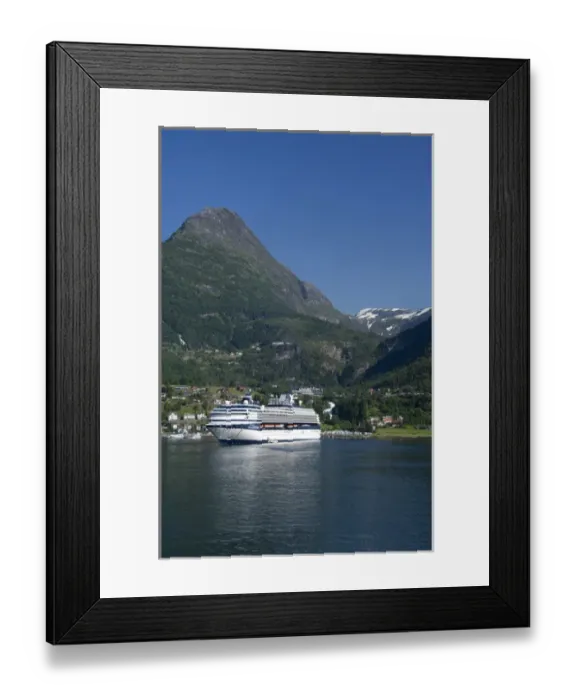 Framed Print : Norway, Geirangerfjord, Geiranger. Cruise ship, Celebrity Century, in port at Geiranger Framed Print : Norway, Geirangerfjord, Geiranger. Cruise ship, Celebrity Century, in port at Geiranger