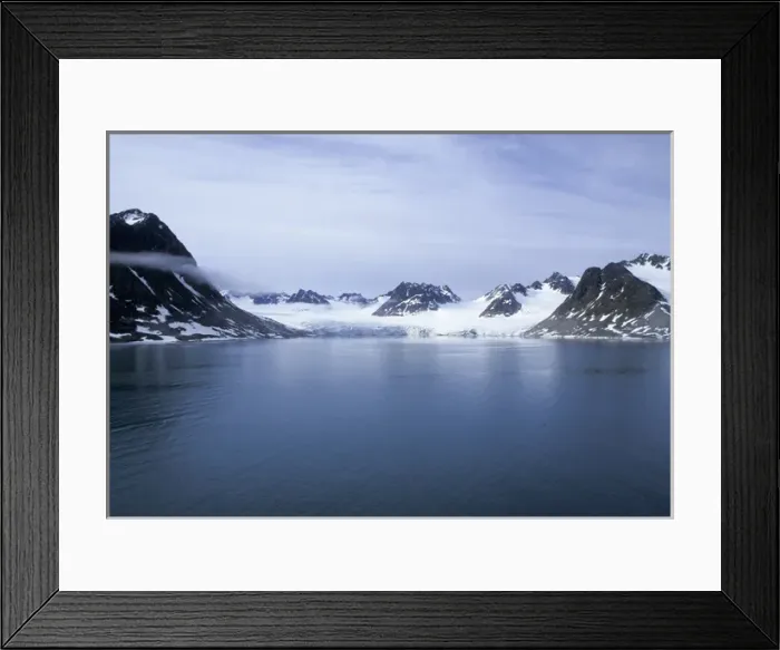 Framed Print : Europe, Norway, Svalbard. Magdalena Fjord and glacier Framed Print : Europe, Norway, Svalbard. Magdalena Fjord and glacier