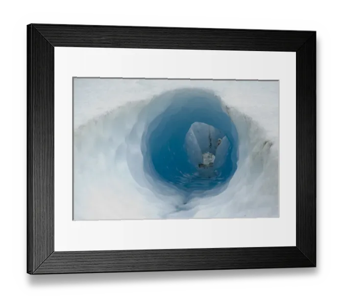 Framed Print : Norway, Sogn og Fjordane. Ice tunnel on Briksdalsbreen