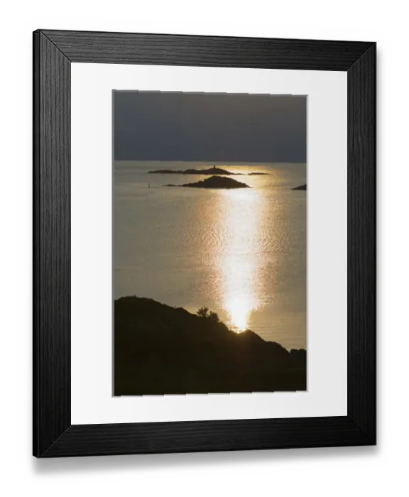 Framed Print : Europe, Norway, Vesteralen. Midnight sun reflecting in the Atlantic Ocean Framed Print : Europe, Norway, Vesteralen. Midnight sun reflecting in the Atlantic Ocean