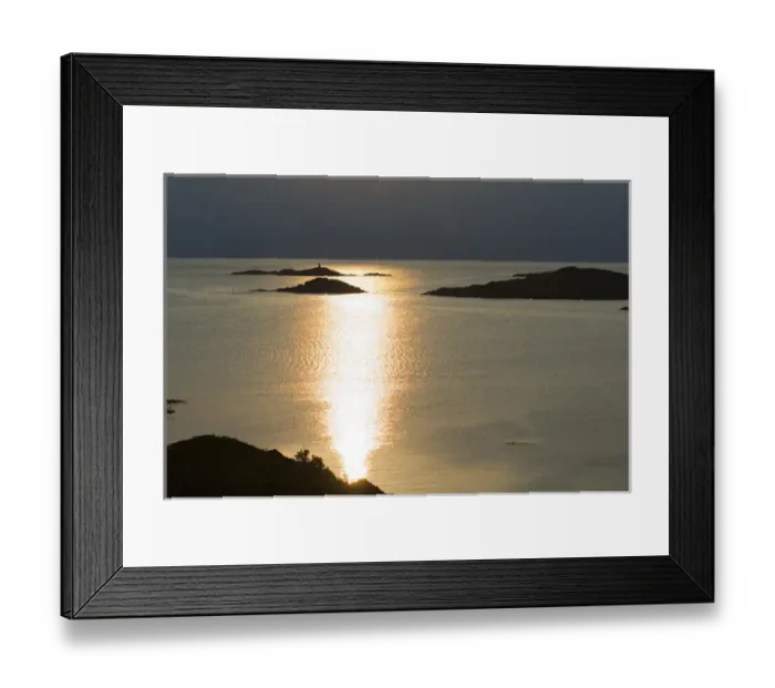 Framed Print : Europe, Norway, Vesteralen. Midnight sun reflecting in the Atlantic Ocean Framed Print : Europe, Norway, Vesteralen. Midnight sun reflecting in the Atlantic Ocean