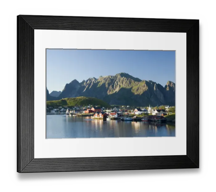 Framed Print : Europe, Norway, Lofoten. The town of Reine Framed Print : Europe, Norway, Lofoten. The town of Reine