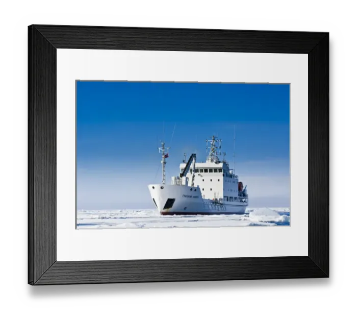 Framed Print : Norway. Pack ice near Martensoya (Marten Island) Svalbard Archipelago, Norway