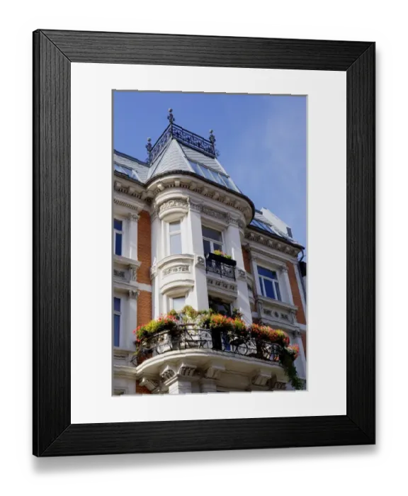 Framed Print : Norway, Oslo, Balconies in downtown Framed Print : Norway, Oslo, Balconies in downtown