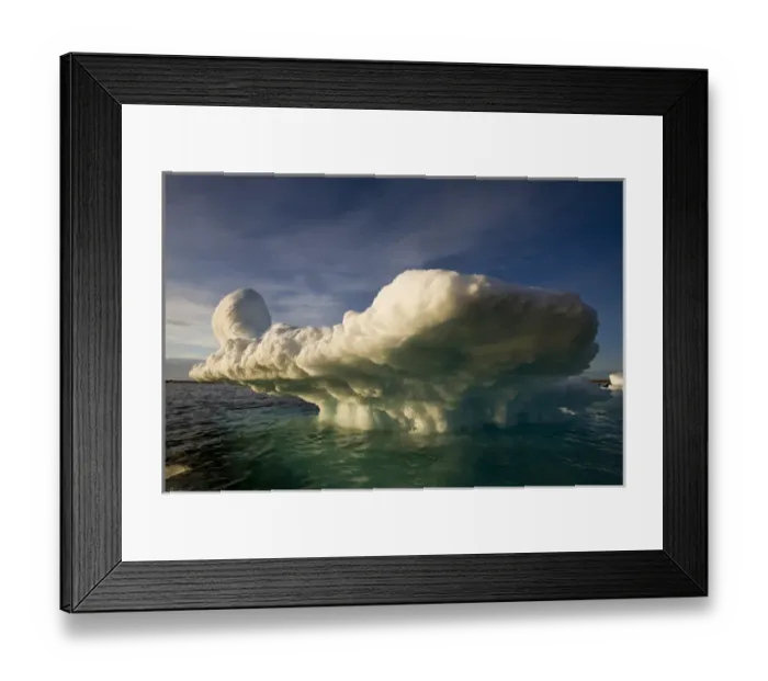 Framed Print : Norway, Svalbard, Langoya Island, Setting sun ligNorway, Svalbard, Langoya Island