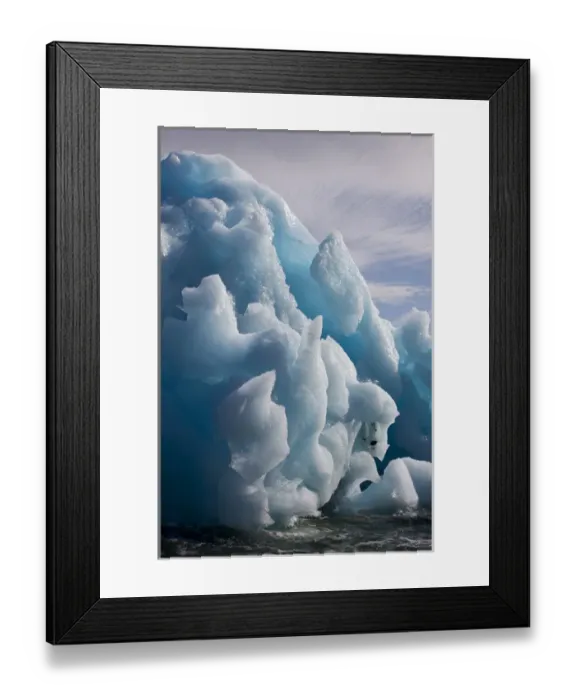 Framed Print : Norway, Svalbard, Nordaustlandet, Deep blue iceberg floating in Palanderbukta Bay Framed Print : Norway, Svalbard, Nordaustlandet, Deep blue iceberg floating in Palanderbukta Bay