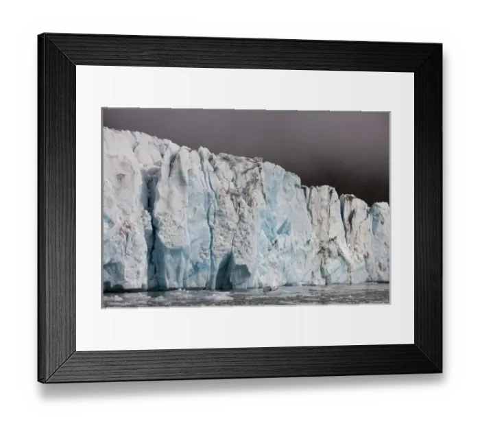 Framed Print : Norway, Svalbard, Spitsbergen Island, Blue ice face of Hans Glacier in Hornsund Sound Framed Print : Norway, Svalbard, Spitsbergen Island, Blue ice face of Hans Glacier in Hornsund Sound