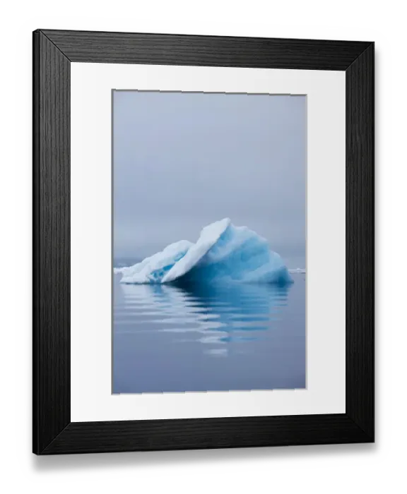 Framed Print : Norway, Svalbard, Nordaustlandet, Melting iceberg along Wahlberg Island in fog Framed Print : Norway, Svalbard, Nordaustlandet, Melting iceberg along Wahlberg Island in fog